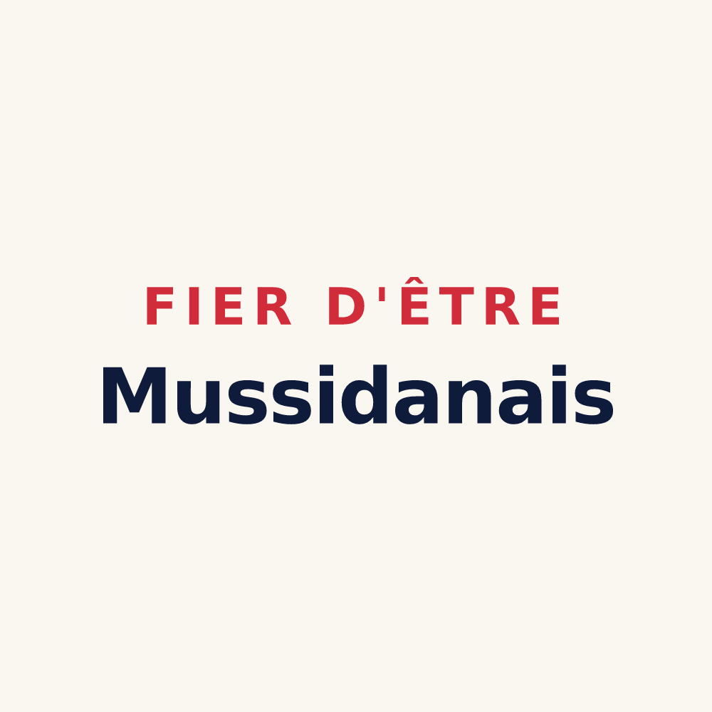 Tasse « Fier d'être Mussidanais » — design pour Mussidan
