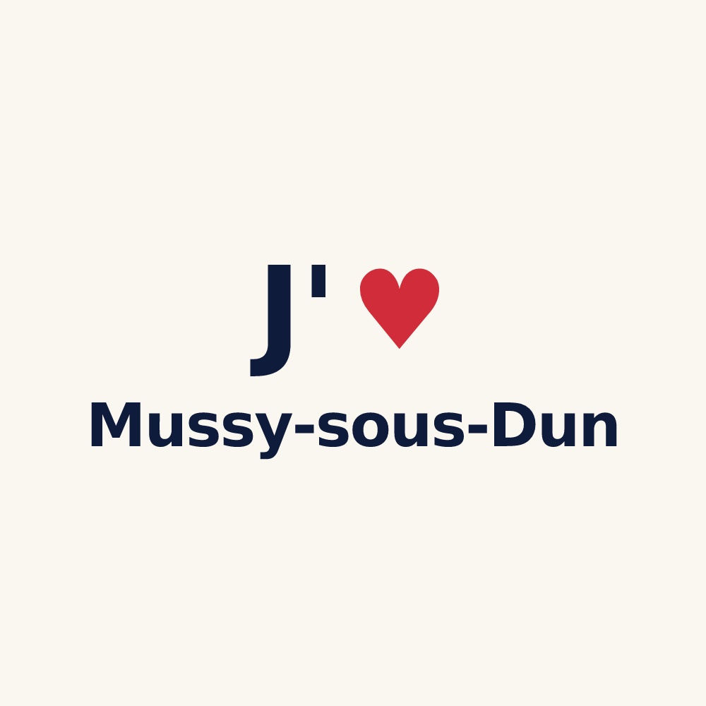 Tasse personnalisée Mussy-sous-Dun — design J'aime Mussy-sous-Dun