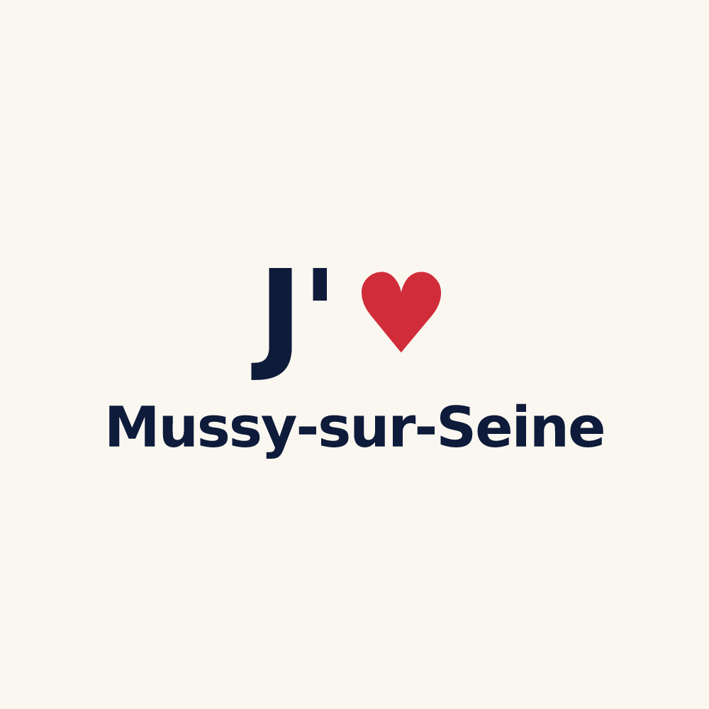 Tasse personnalisée Mussy-sur-Seine — design J'aime Mussy-sur-Seine