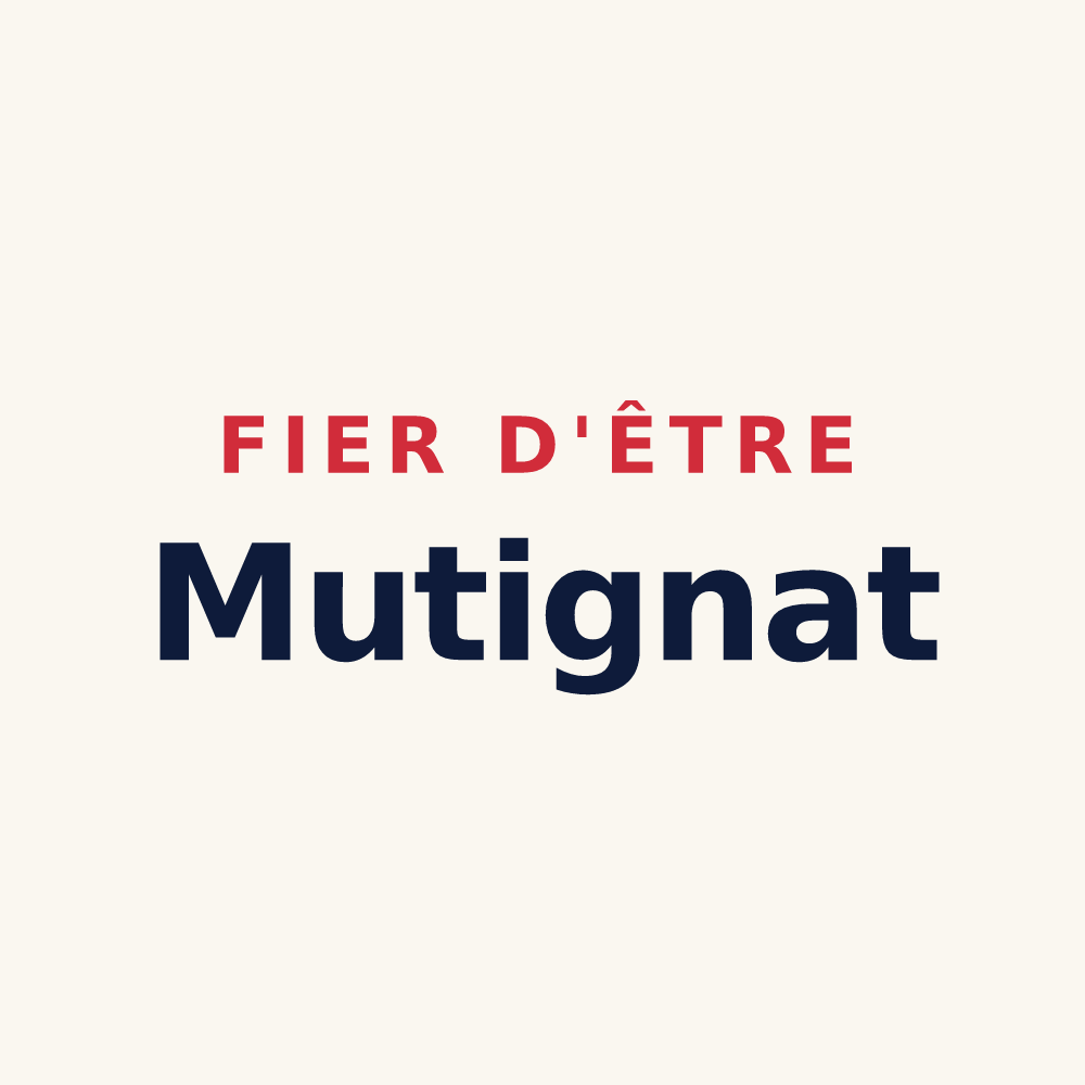 Tasse « Fier d'être Mutignat » — design pour Mutigny