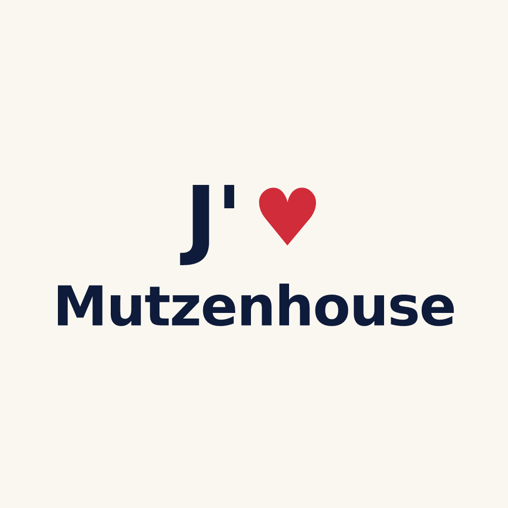 Tasse personnalisée Mutzenhouse — design J'aime Mutzenhouse