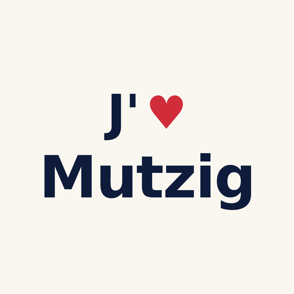 Tasse personnalisée Mutzig — design J'aime Mutzig