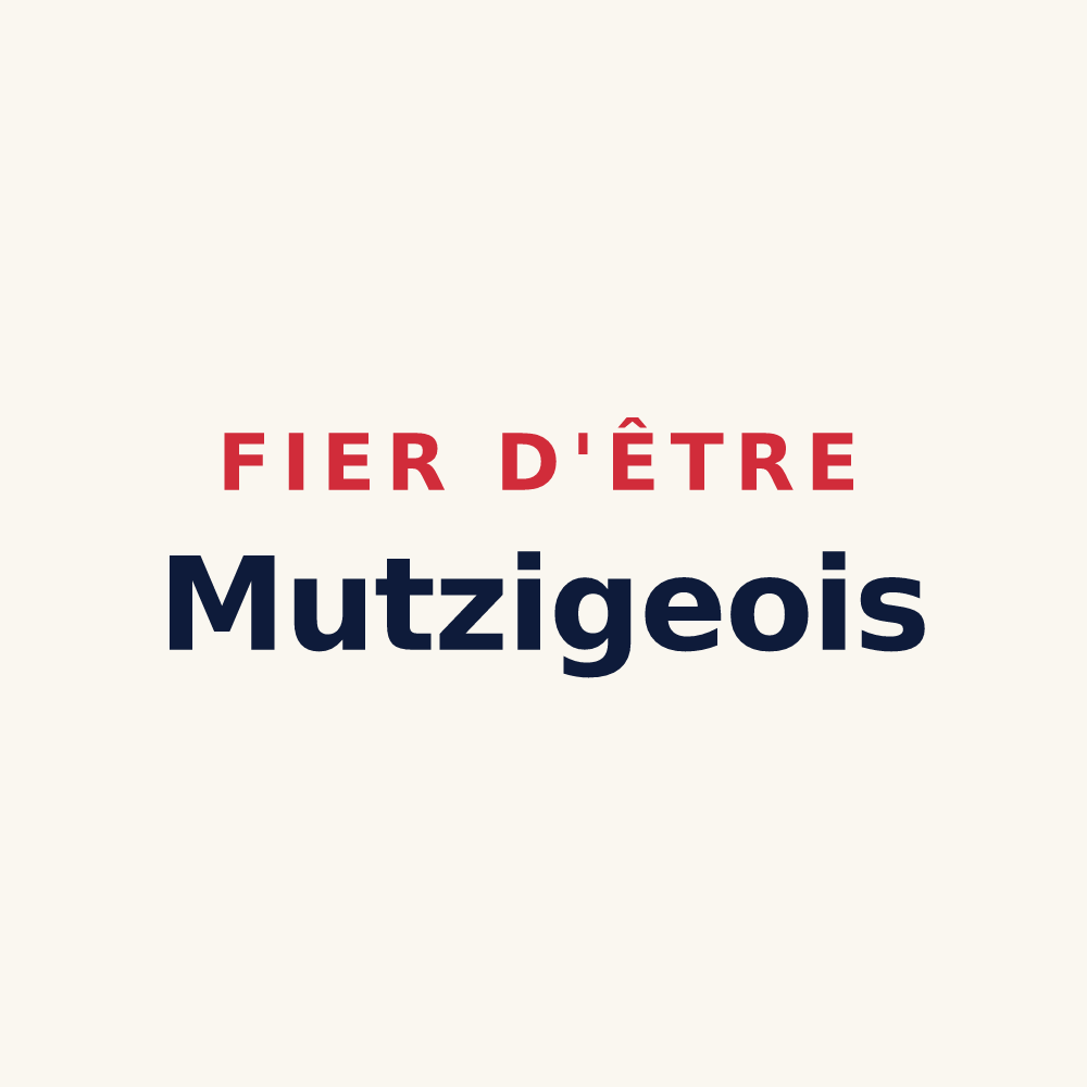 Tasse « Fier d'être Mutzigeois » — design pour Mutzig