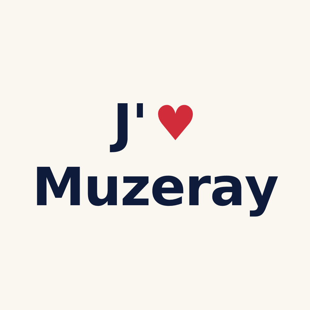 Tasse personnalisée Muzeray — design J'aime Muzeray