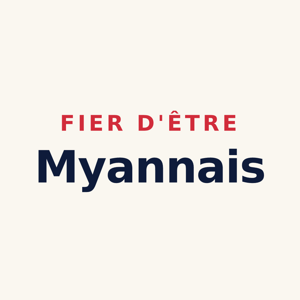 Tasse « Fier d'être Myannais » — design pour Myans