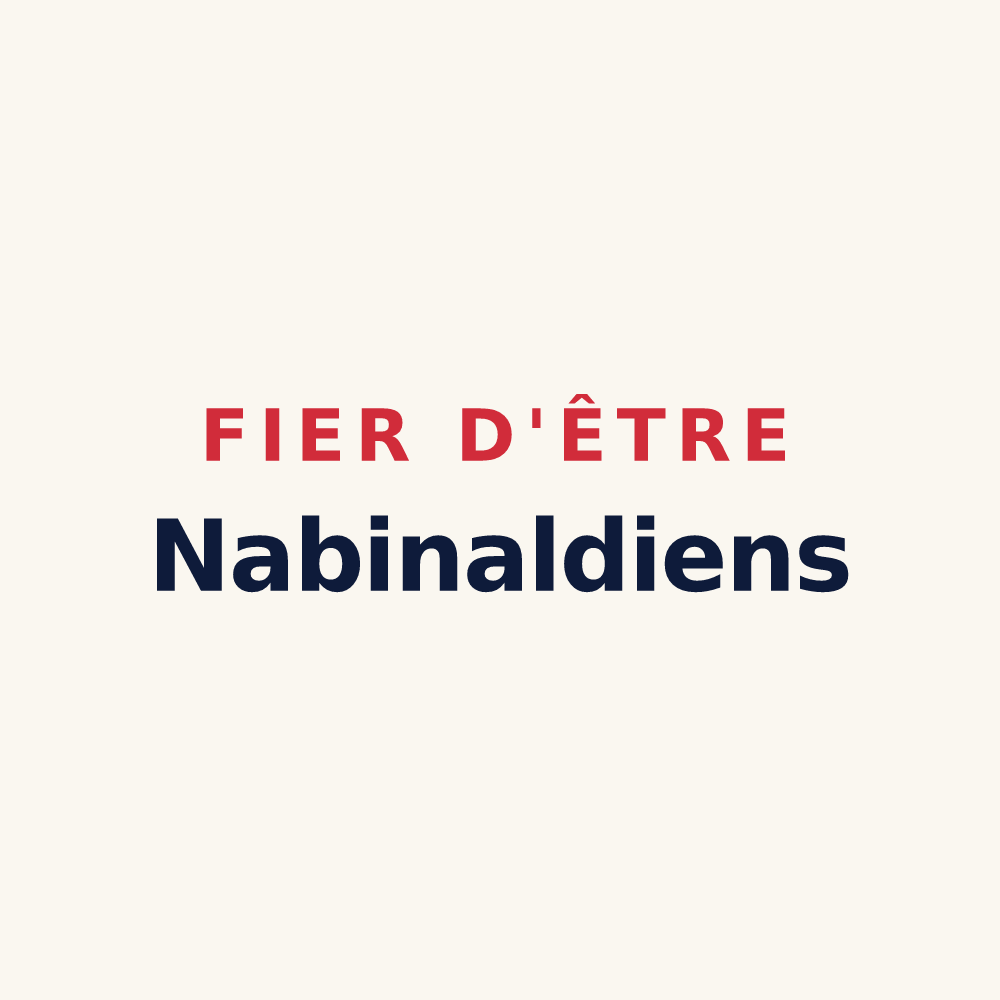 Tasse « Fier d'être Nabinaldiens » — design pour Nabinaud