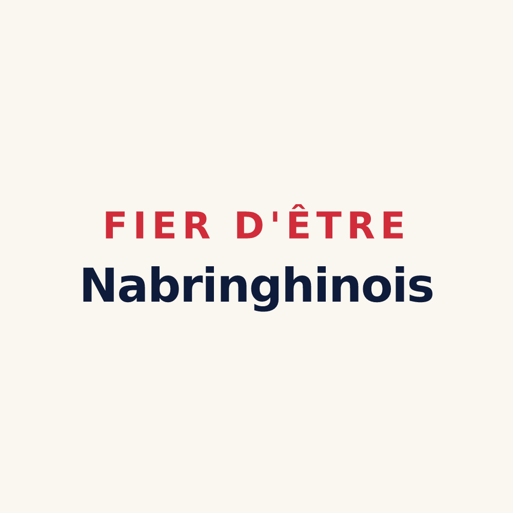 Tasse « Fier d'être Nabringhinois » — design pour Nabringhen