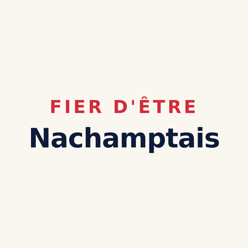 Tasse « Fier d'être Nachamptais » — design pour Nachamps