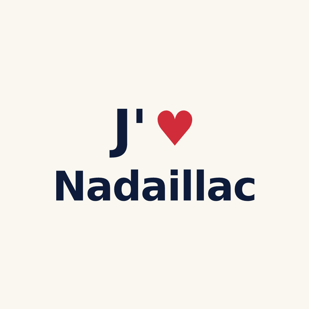 Tasse personnalisée Nadaillac — design J'aime Nadaillac