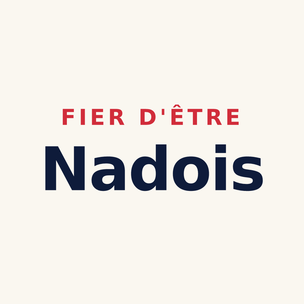 Tasse « Fier d'être Nadois » — design pour Nades