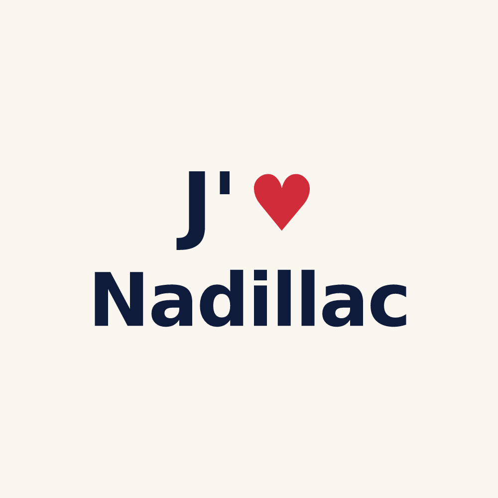 Tasse personnalisée Nadillac — design J'aime Nadillac