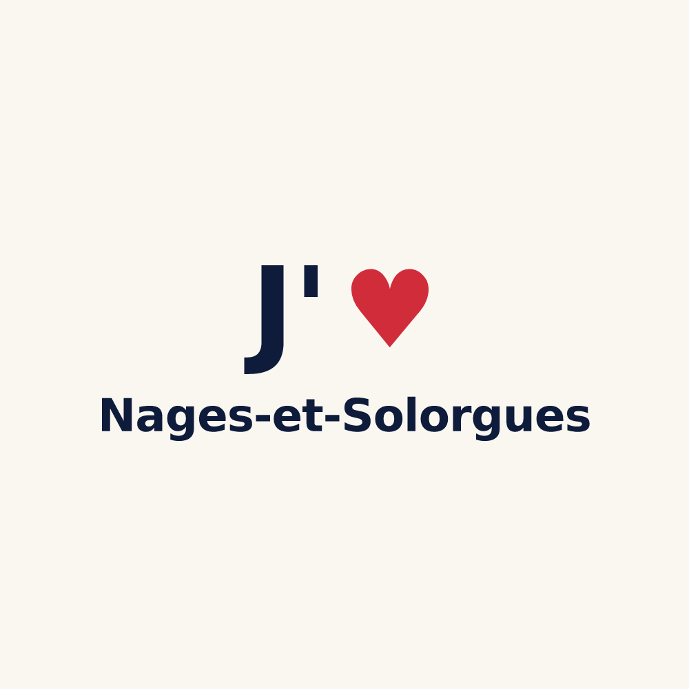 Tasse personnalisée Nages-et-Solorgues — design J'aime Nages-et-Solorgues