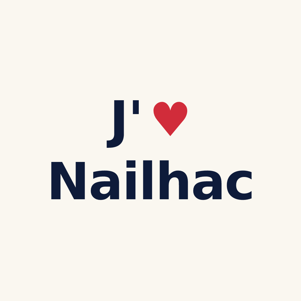 Tasse personnalisée Nailhac — design J'aime Nailhac