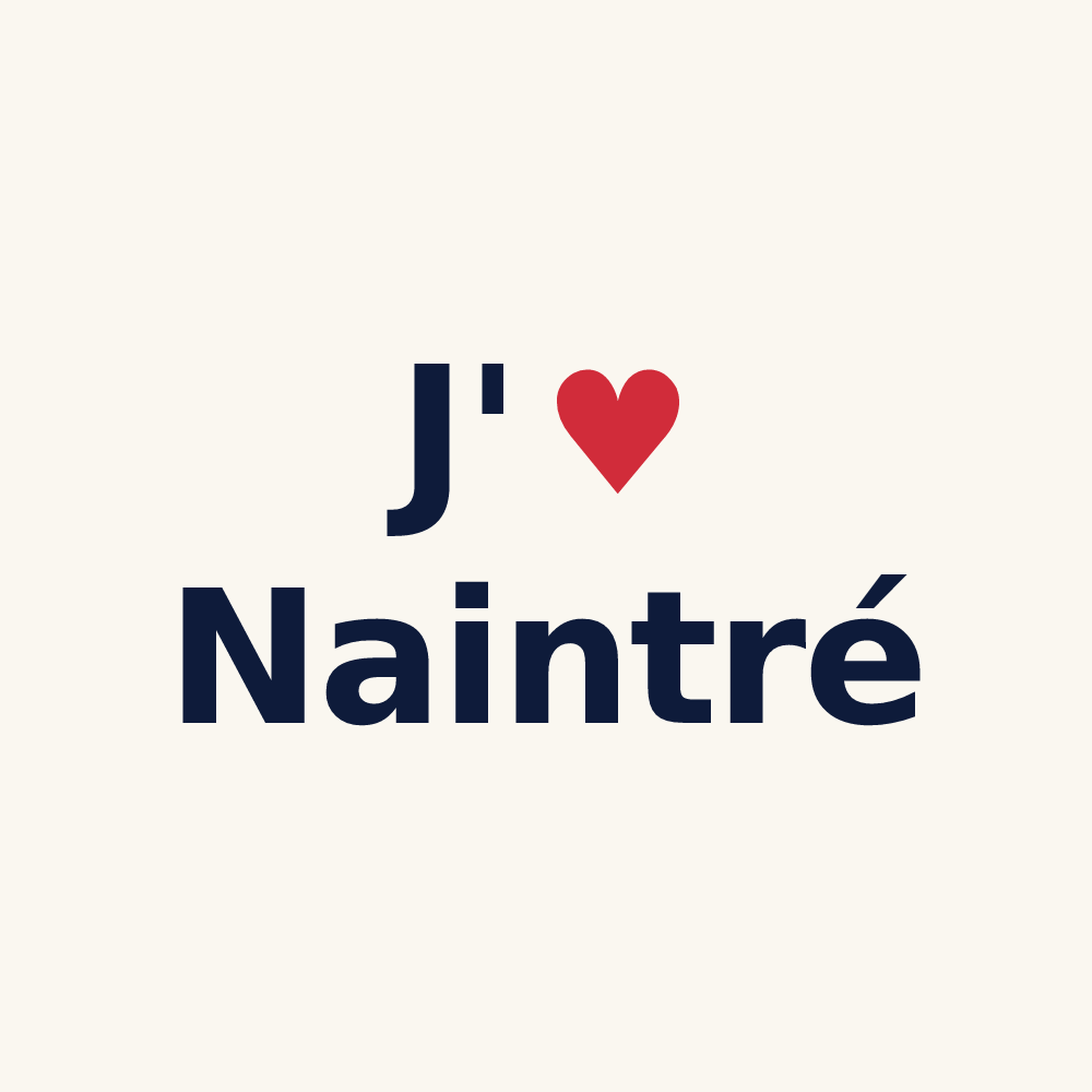 Tasse personnalisée Naintré — design J'aime Naintré