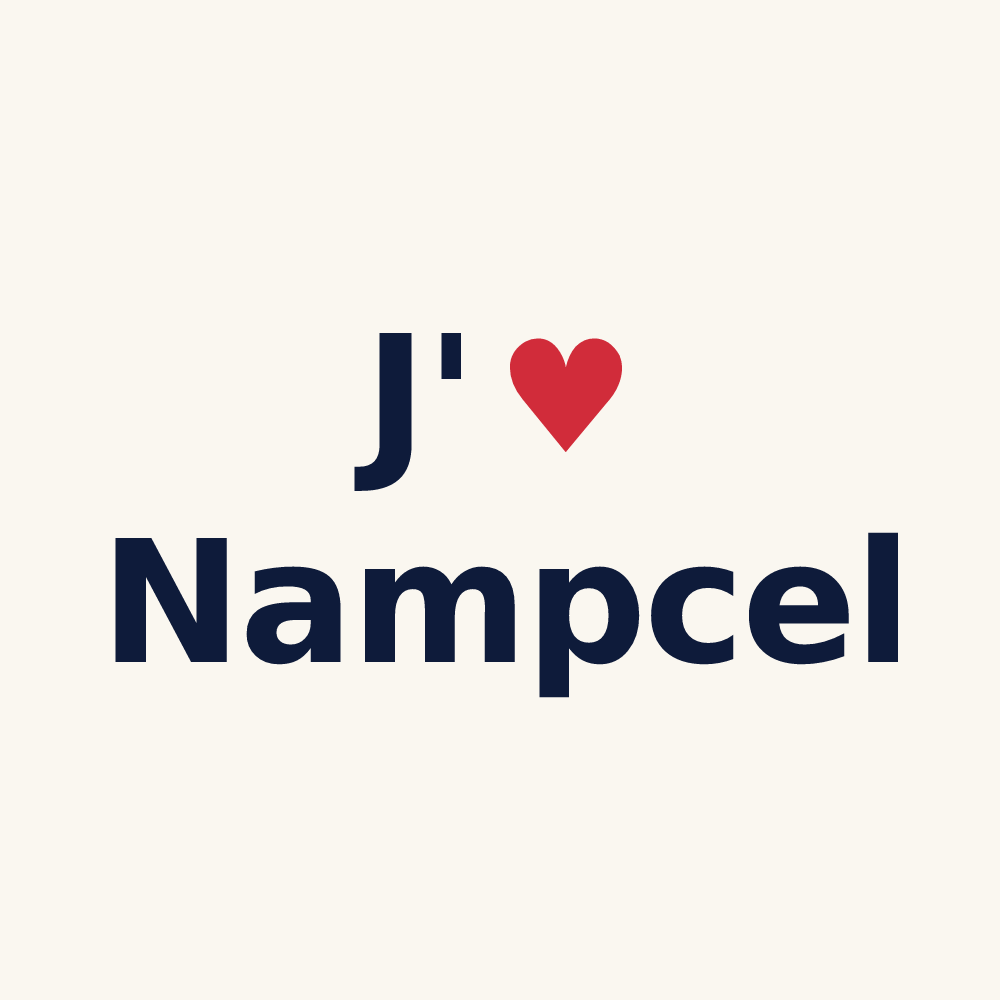 Tasse personnalisée Nampcel — design J'aime Nampcel