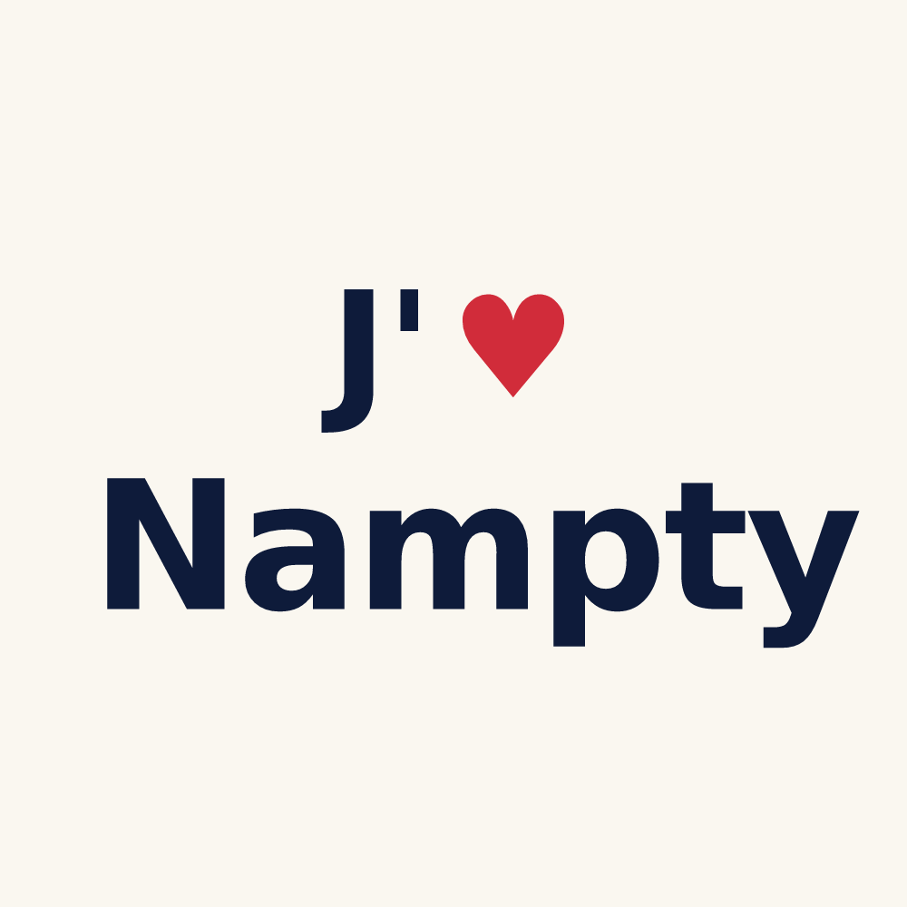 Tasse personnalisée Nampty — design J'aime Nampty