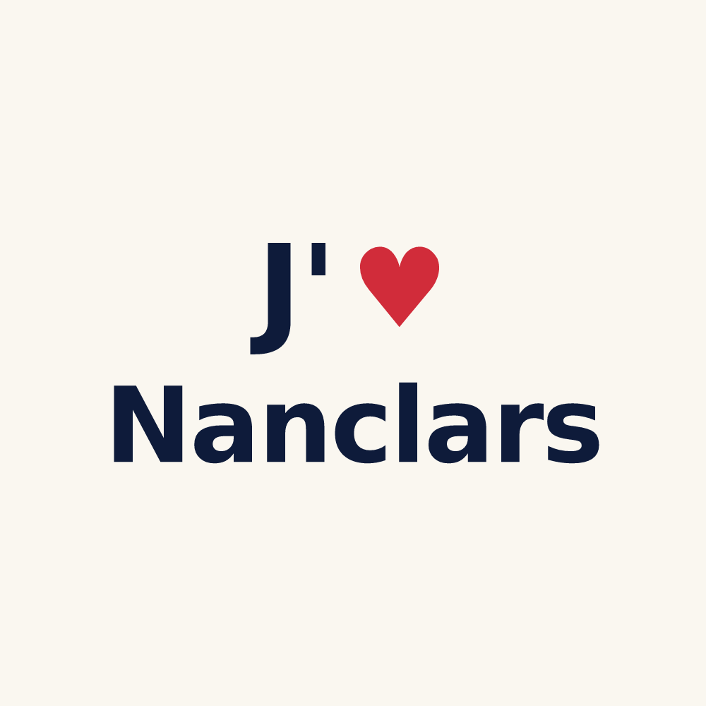 Tasse personnalisée Nanclars — design J'aime Nanclars