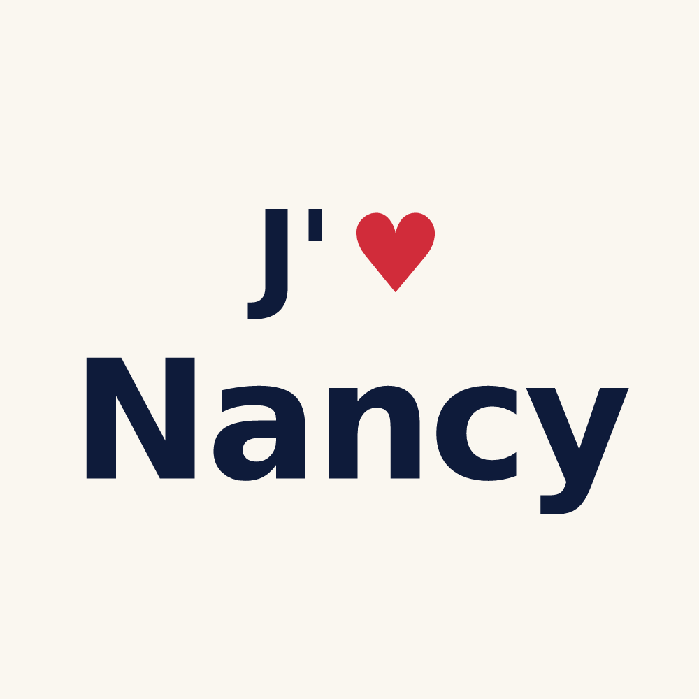 Tasse personnalisée Nancy — design J'aime Nancy