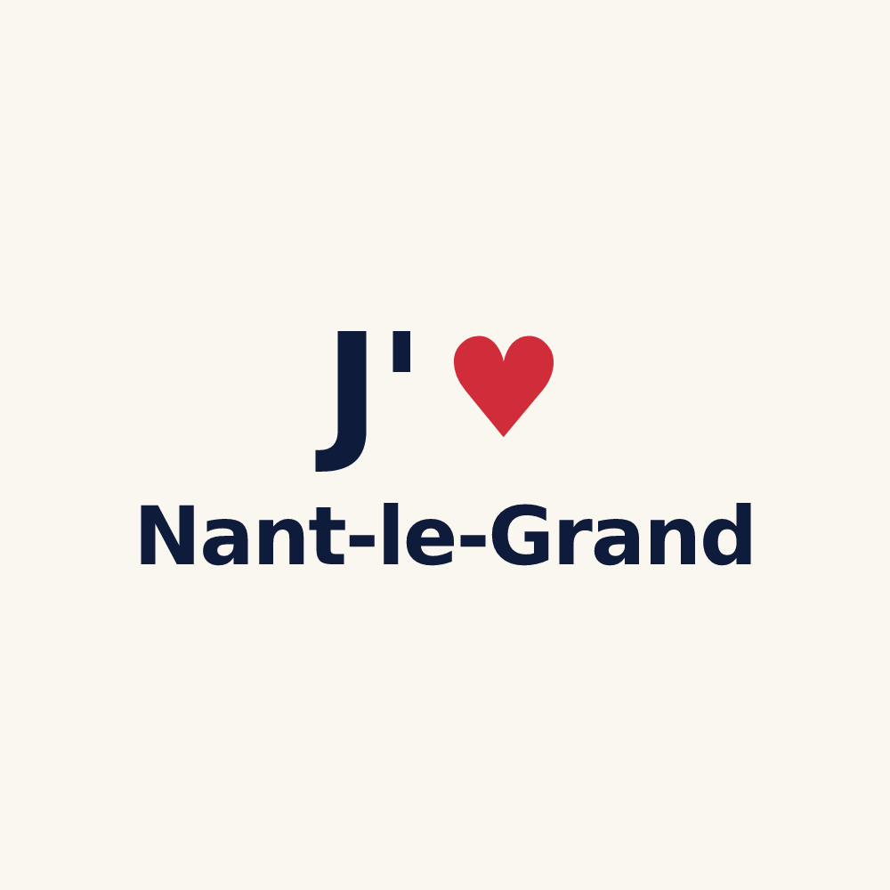 Tasse personnalisée Nant-le-Grand — design J'aime Nant-le-Grand