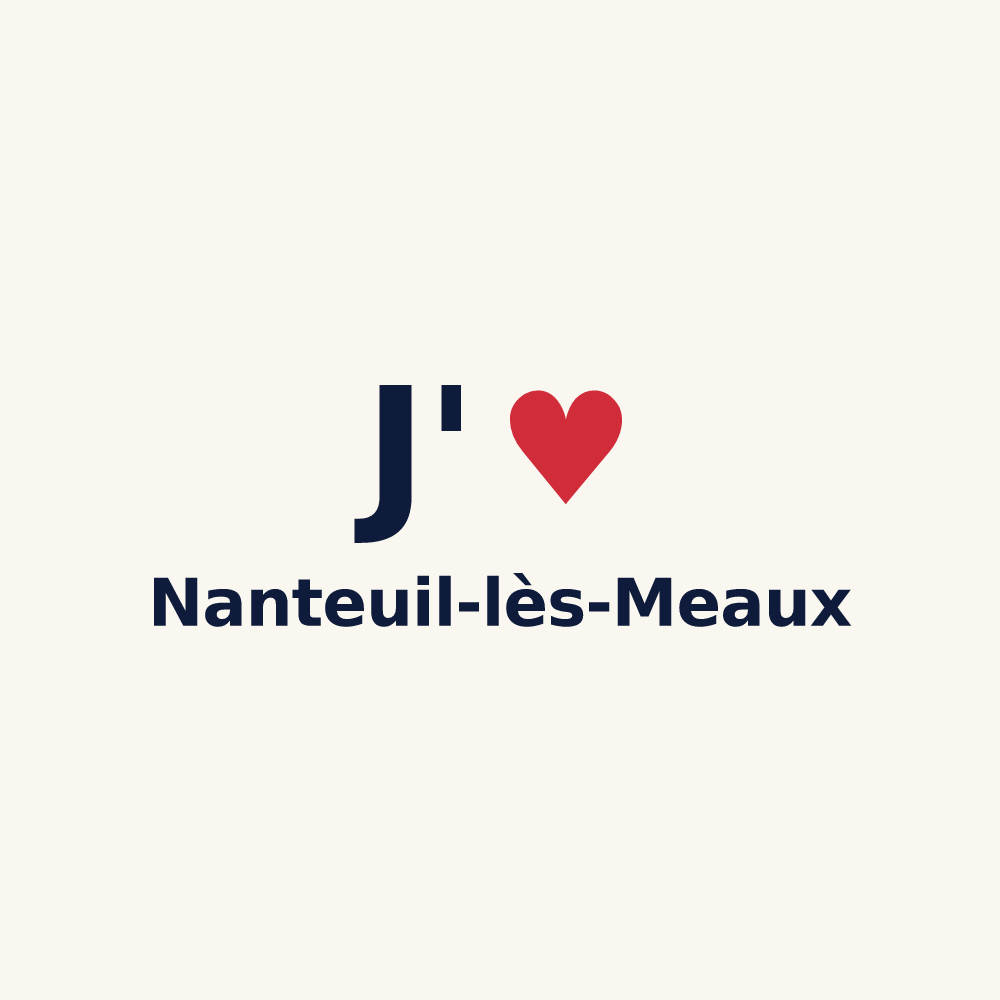 Tasse personnalisée Nanteuil-lès-Meaux — design J'aime Nanteuil-lès-Meaux