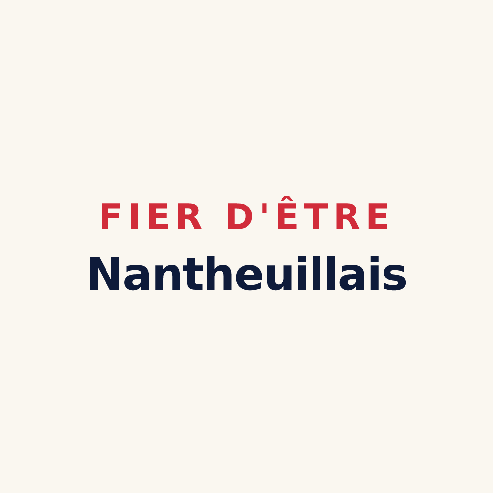 Tasse « Fier d'être Nantheuillais » — design pour Nantheuil