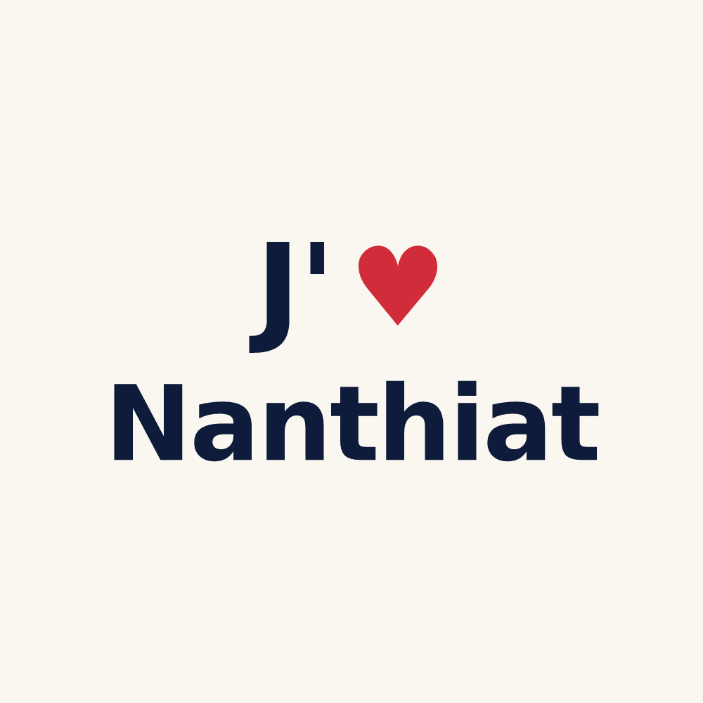 Tasse personnalisée Nanthiat — design J'aime Nanthiat