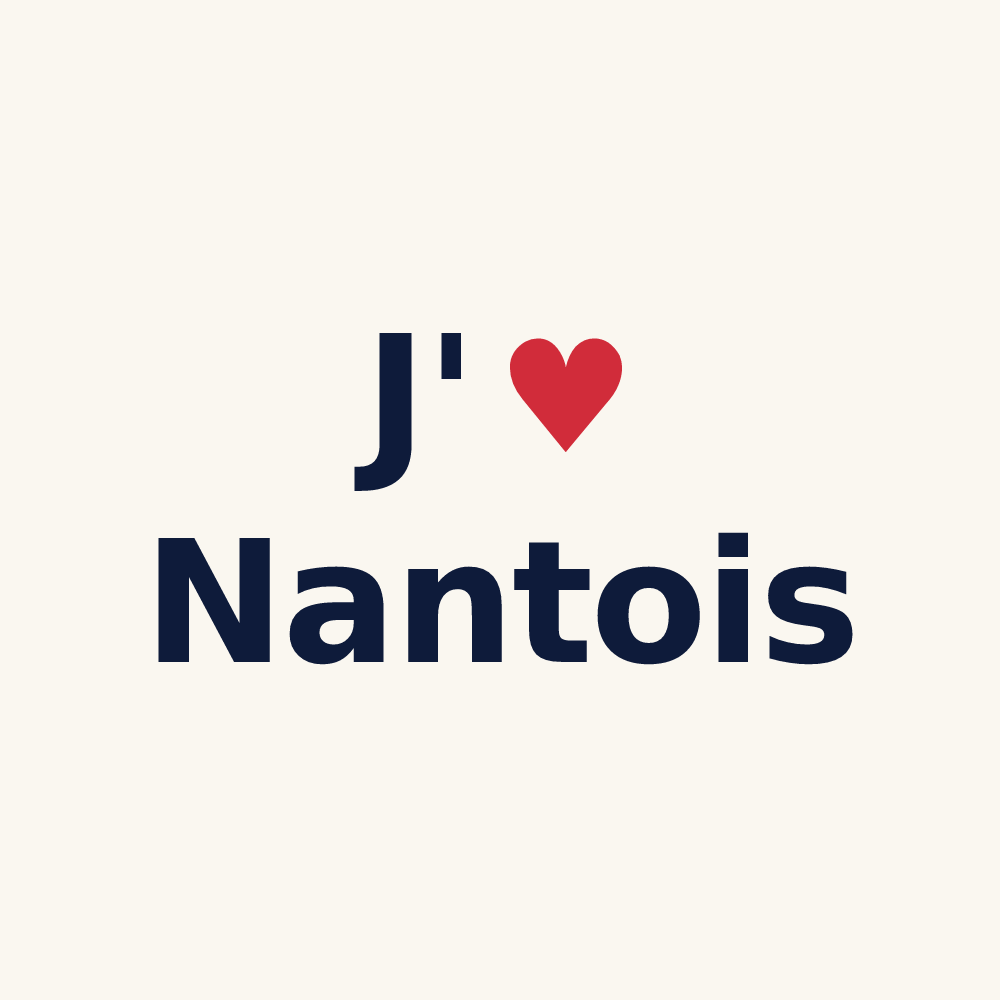 Tasse personnalisée Nantois — design J'aime Nantois