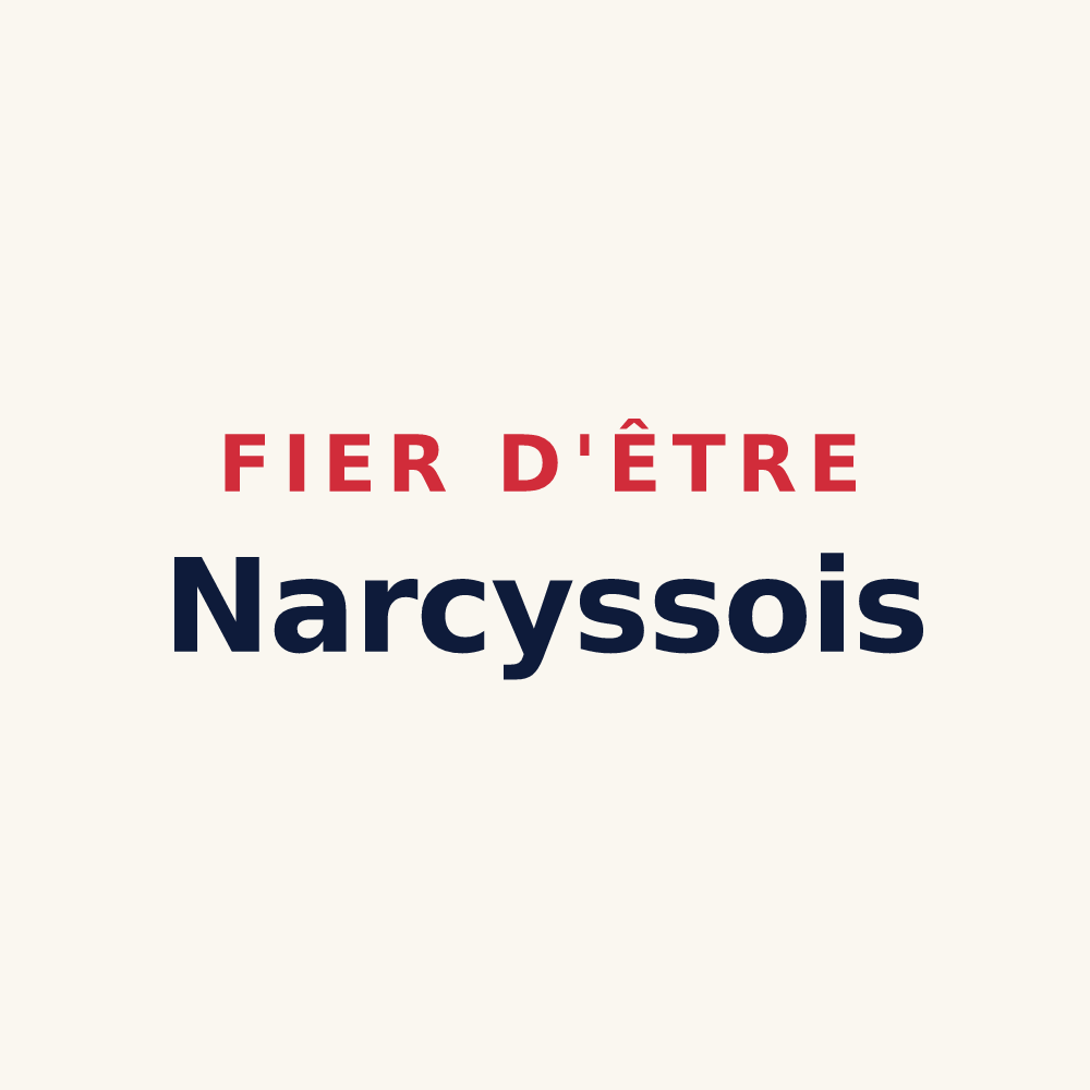 Tasse « Fier d'être Narcyssois » — design pour Narcy