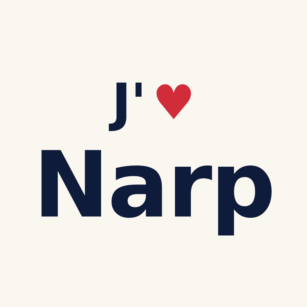 Tasse personnalisée Narp — design J'aime Narp