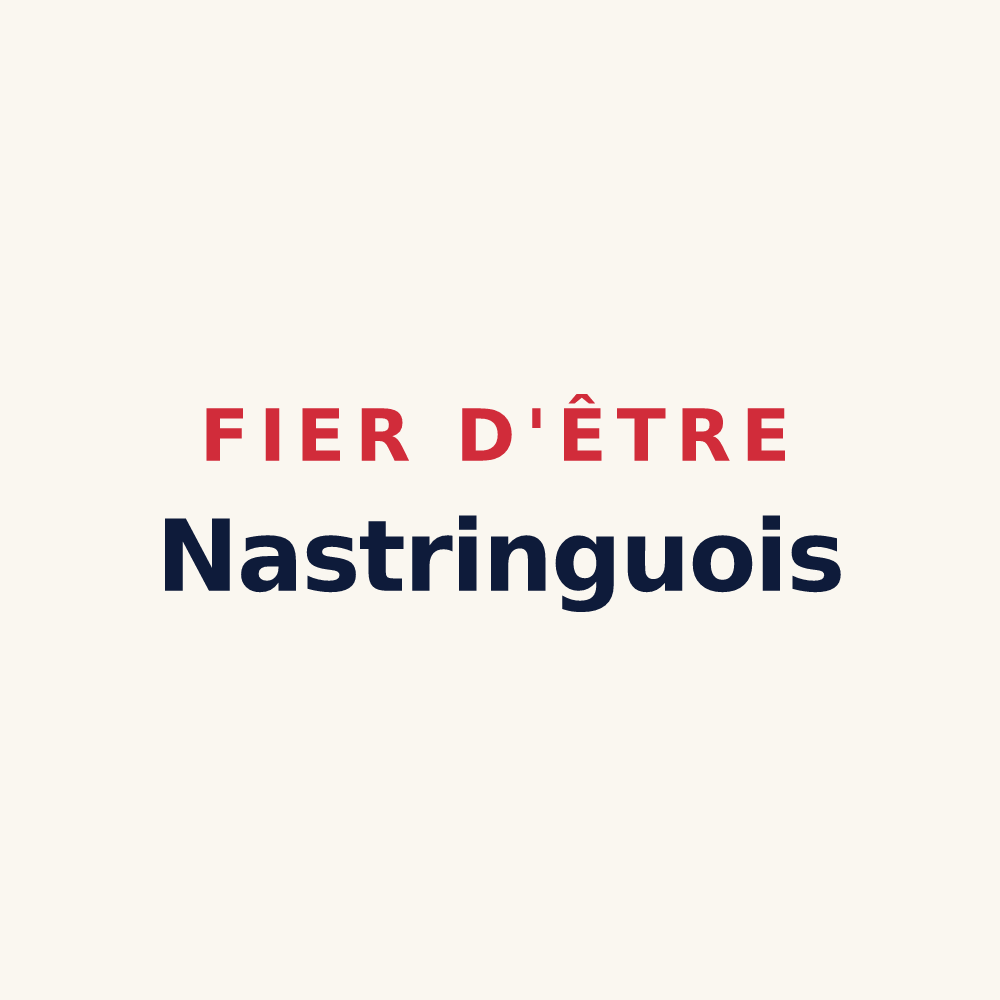 Tasse « Fier d'être Nastringuois » — design pour Nastringues