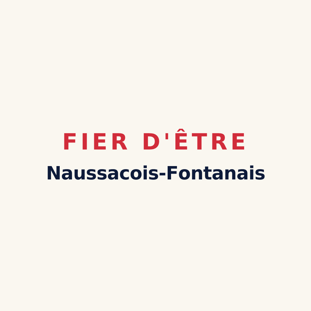 Tasse « Fier d'être Naussacois-Fontanais » — design pour Naussac-Fontanes