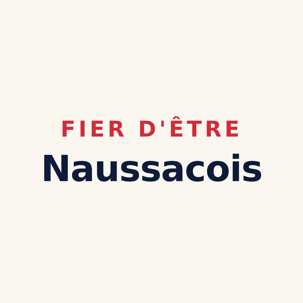 Tasse « Fier d'être Naussacois » — design pour Naussac