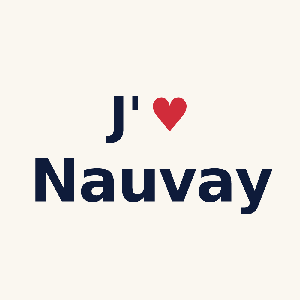 Tasse personnalisée Nauvay — design J'aime Nauvay