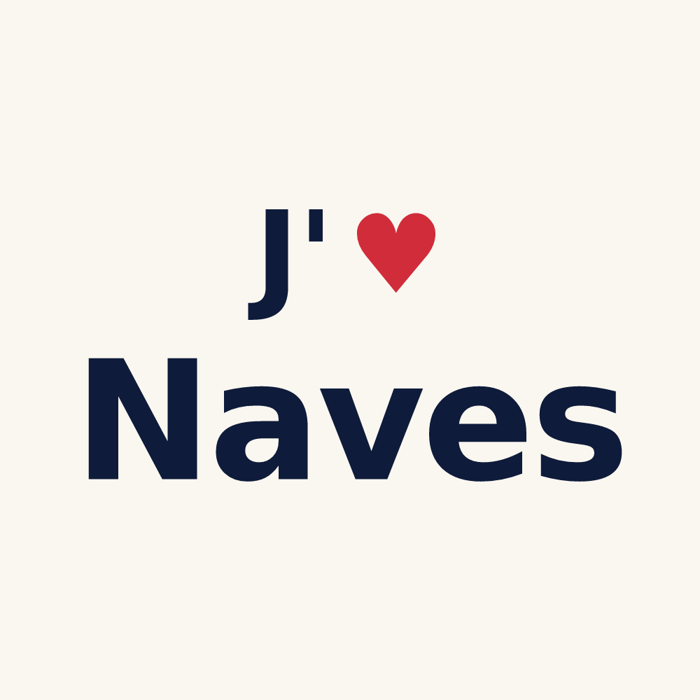 Tasse personnalisée Naves — design J'aime Naves