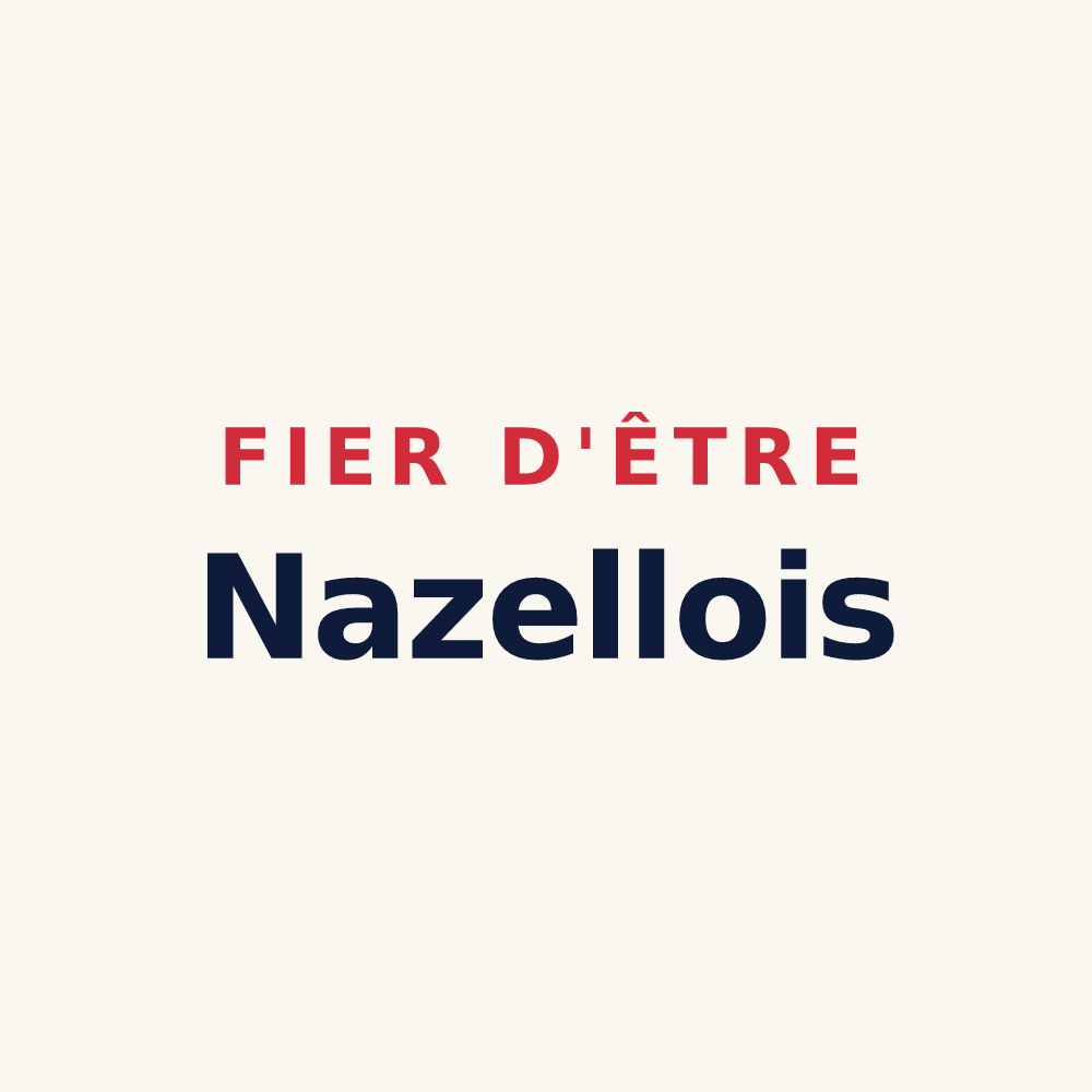Tasse « Fier d'être Nazellois » — design pour Nazelles-Négron