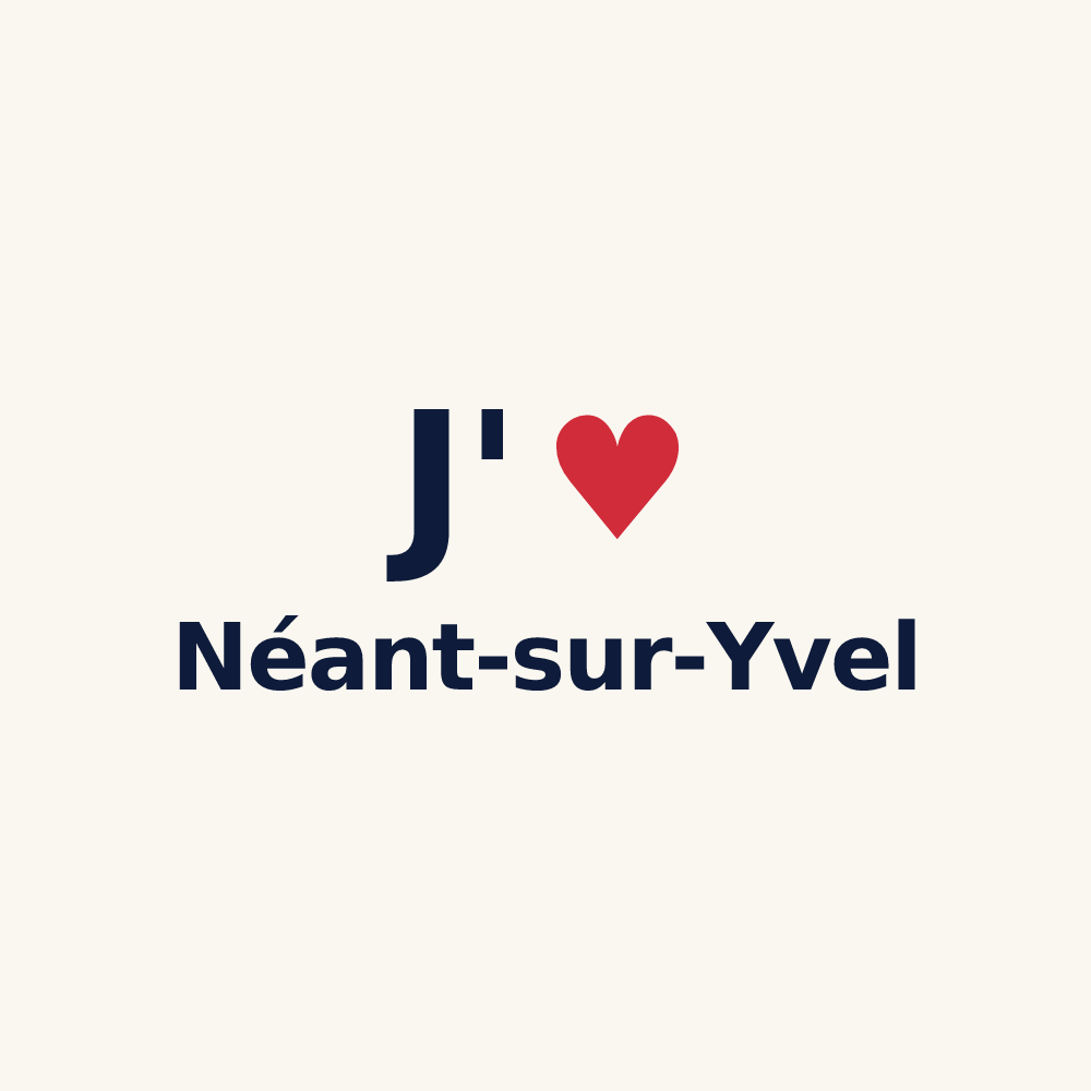 Tasse personnalisée Néant-sur-Yvel — design J'aime Néant-sur-Yvel