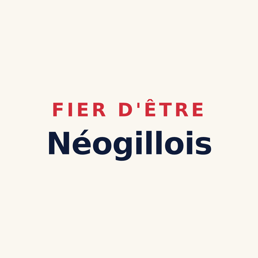 Tasse « Fier d'être Néogillois » — design pour Neau