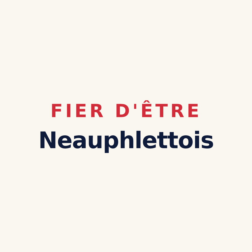 Tasse « Fier d'être Neauphlettois » — design pour Neauphlette