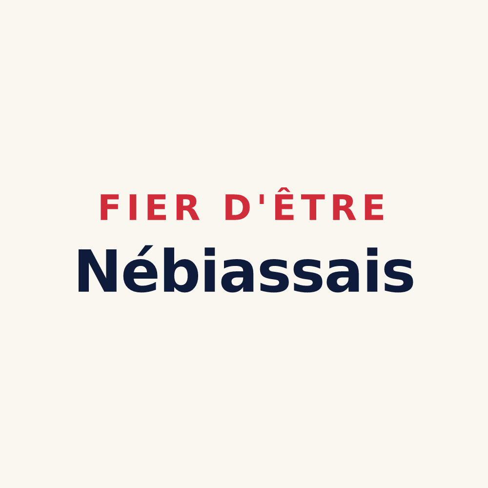 Tasse « Fier d'être Nébiassais » — design pour Nébias