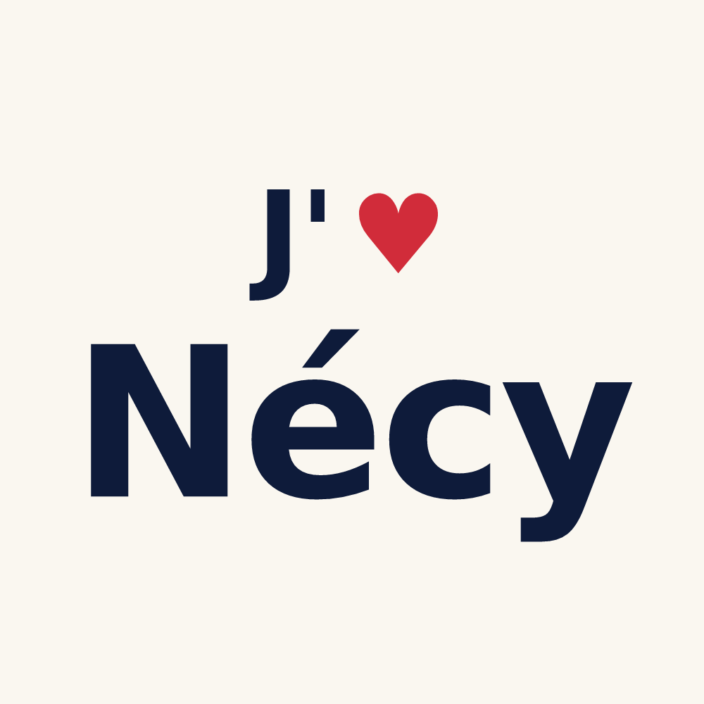 Tasse personnalisée Nécy — design J'aime Nécy