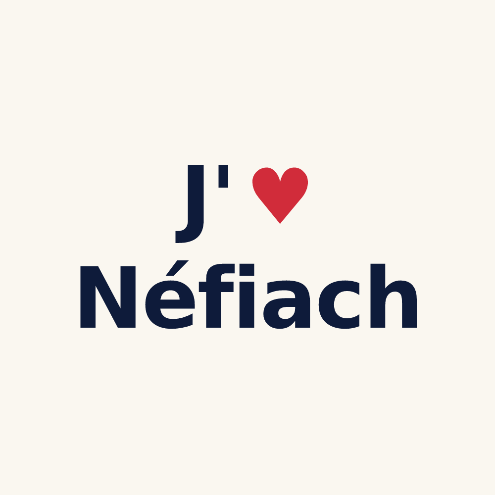 Tasse personnalisée Néfiach — design J'aime Néfiach