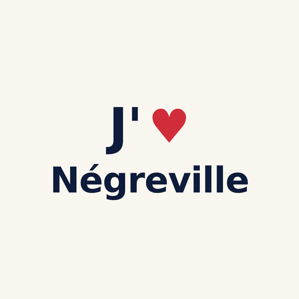Tasse personnalisée Négreville — design J'aime Négreville