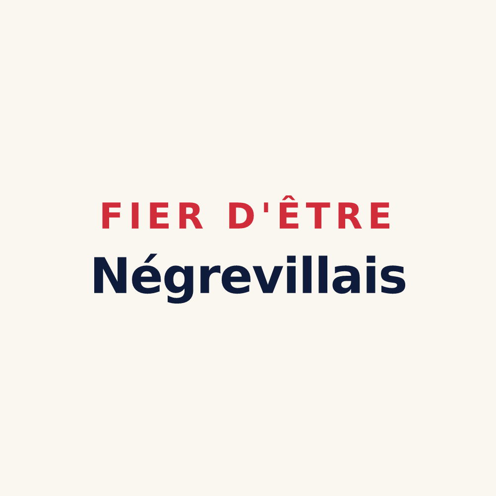 Tasse « Fier d'être Négrevillais » — design pour Négreville