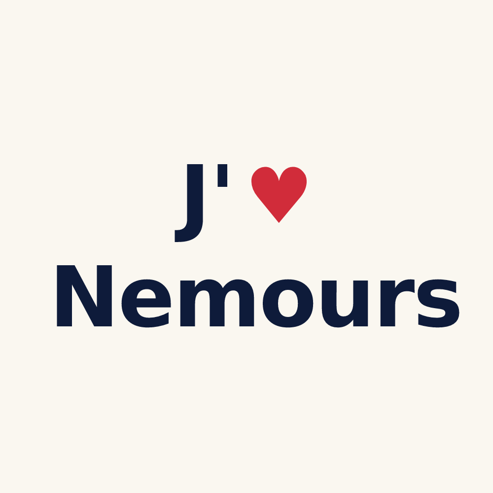 Tasse personnalisée Nemours — design J'aime Nemours
