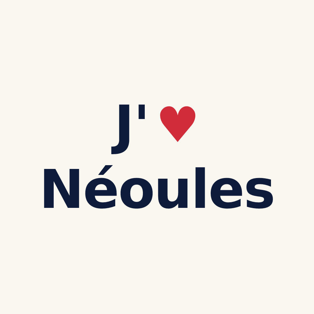 Tasse personnalisée Néoules — design J'aime Néoules