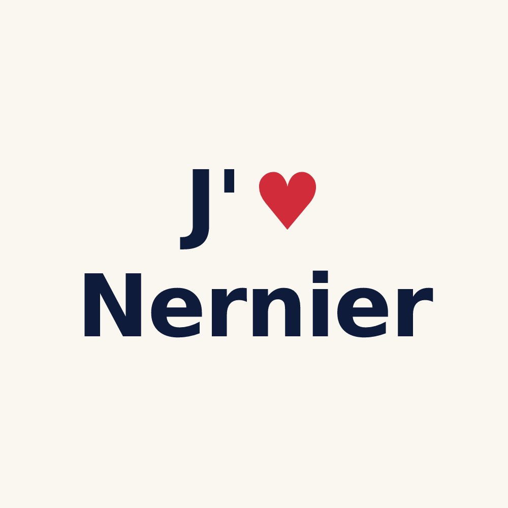 Tasse personnalisée Nernier — design J'aime Nernier