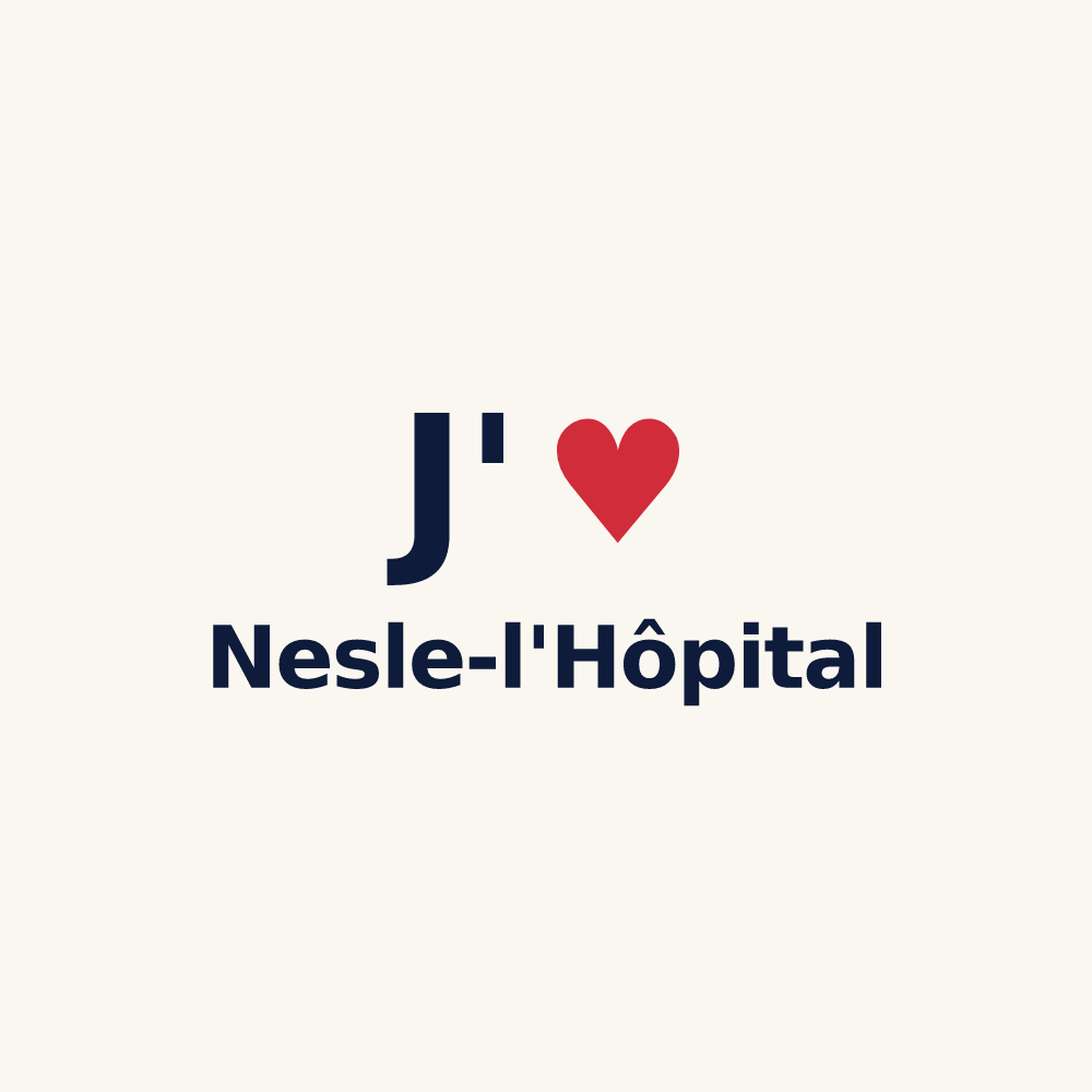 Tasse personnalisée Nesle-l'Hôpital — design J'aime Nesle-l'Hôpital
