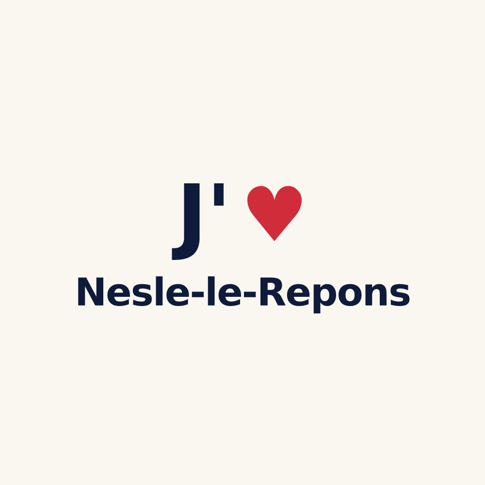 Tasse personnalisée Nesle-le-Repons — design J'aime Nesle-le-Repons