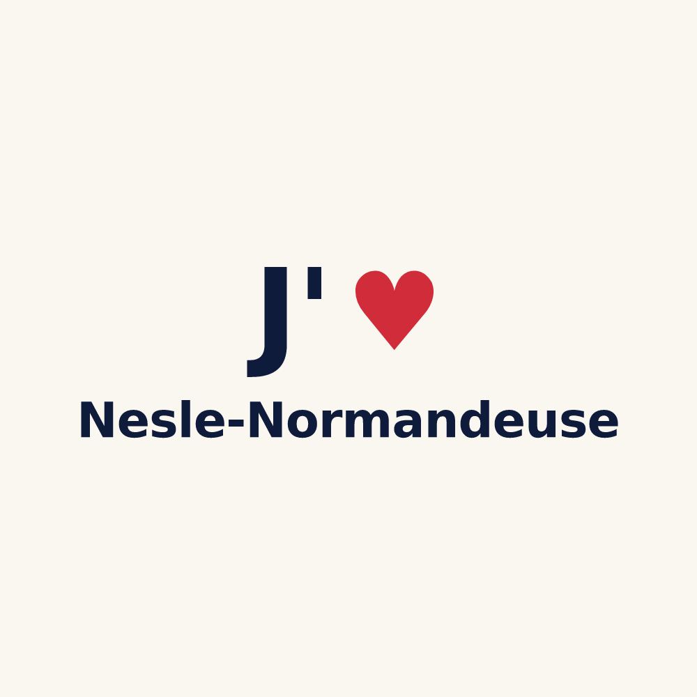 Tasse personnalisée Nesle-Normandeuse — design J'aime Nesle-Normandeuse