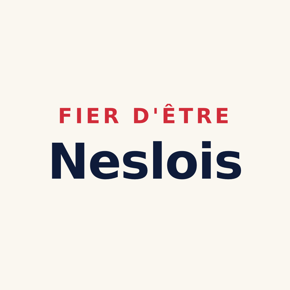 Tasse « Fier d'être Neslois » — design pour Nesle